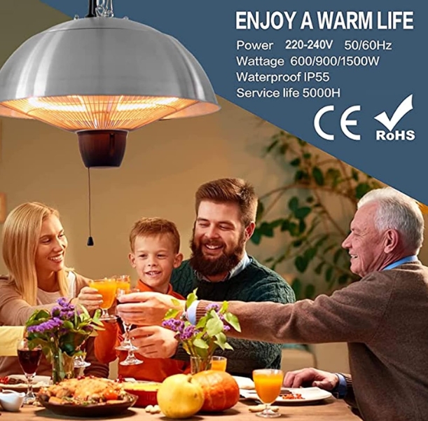 Restaurant heater indoor